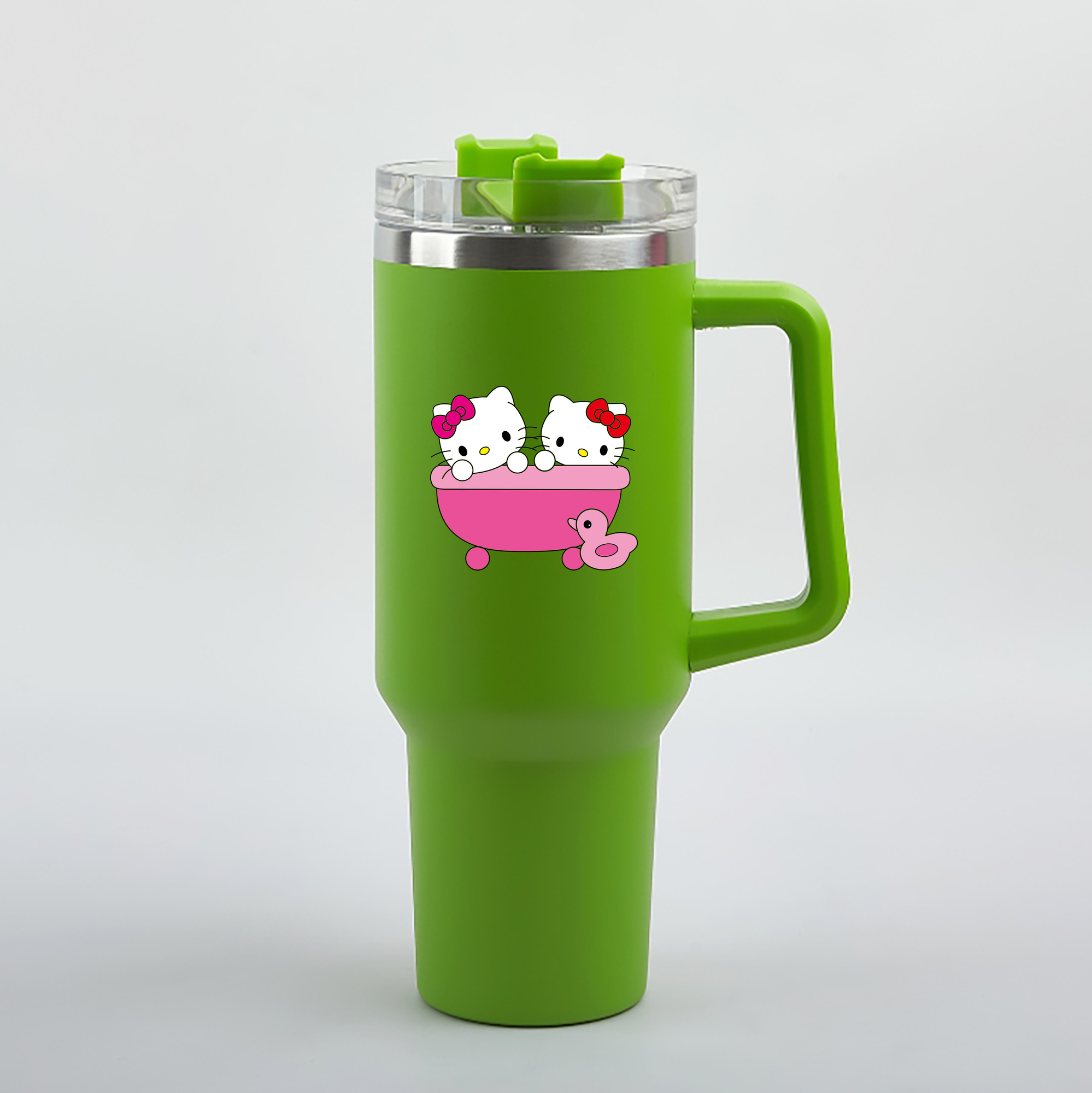 （画像用） Hello Kitty ハローキティ 1200mL車用タンブラー（カラープリント）